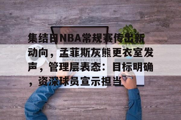 集结日NBA常规赛传出新动向，孟菲斯灰熊更衣室发声，管理层表态：目标明确，资深球员宣示担当的简单介绍-MK体育app